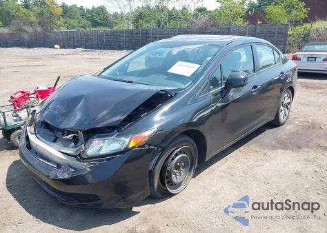 2012 Honda Civic Ex z USA, uszkodzony, nr VIN 2HGFB2F8XCH568447